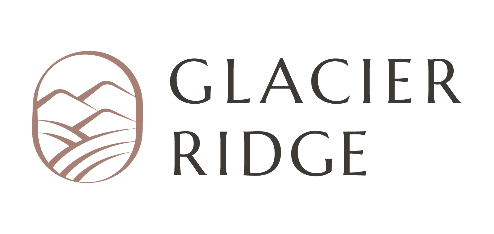 Glacier Ridge Logo Stacked Right Colour