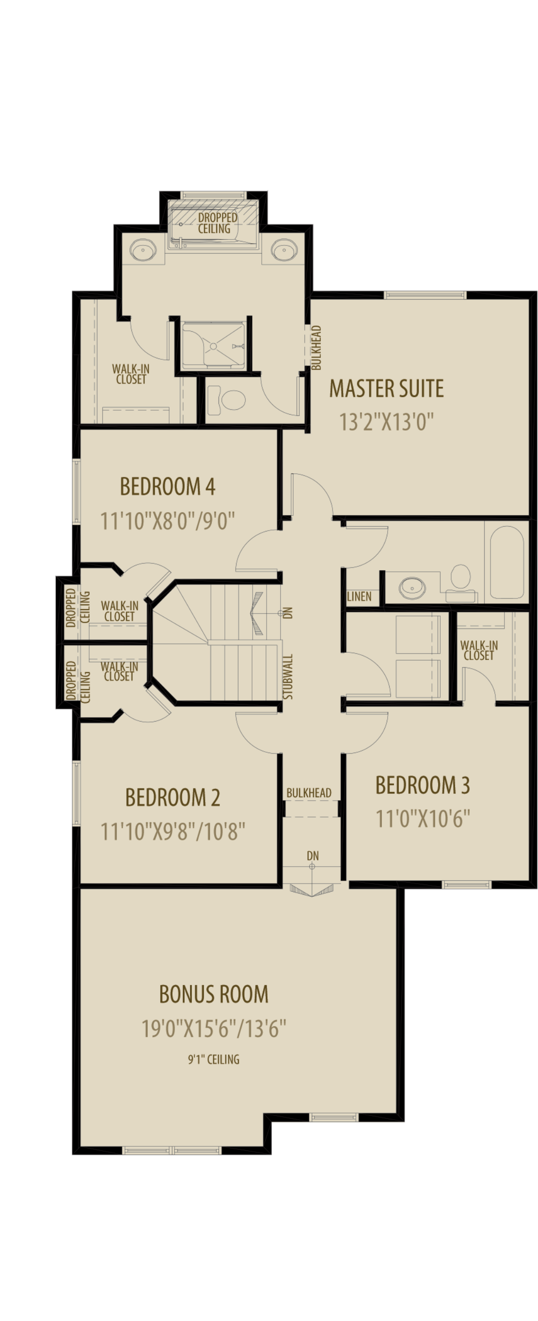 4Th Bedroom W  Revised Ensuite Adds 61Sq Ft