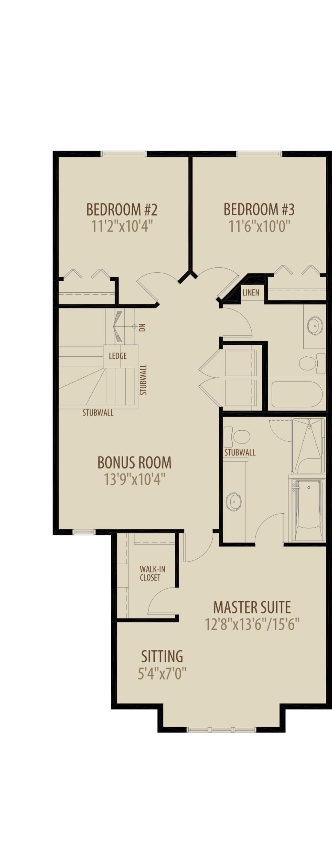 Optional Bonus Room adds 241 sq ft