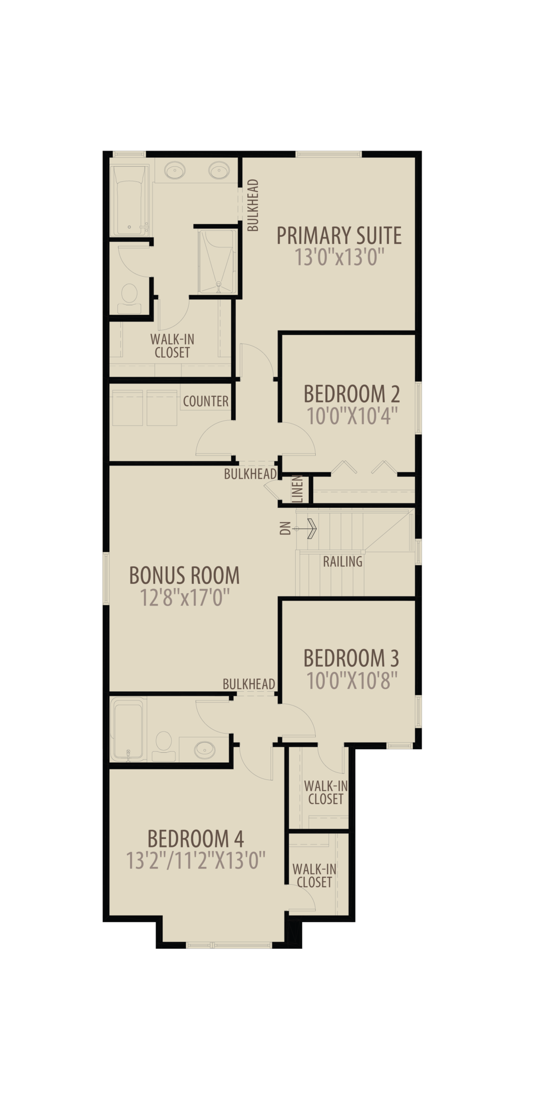 Option 7 4th Bed Central Bonus Room Adds 224 sq ft
