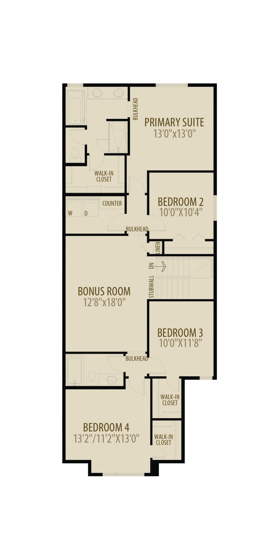 4th Bedroom Central Bonus Room adds 248 sq ft