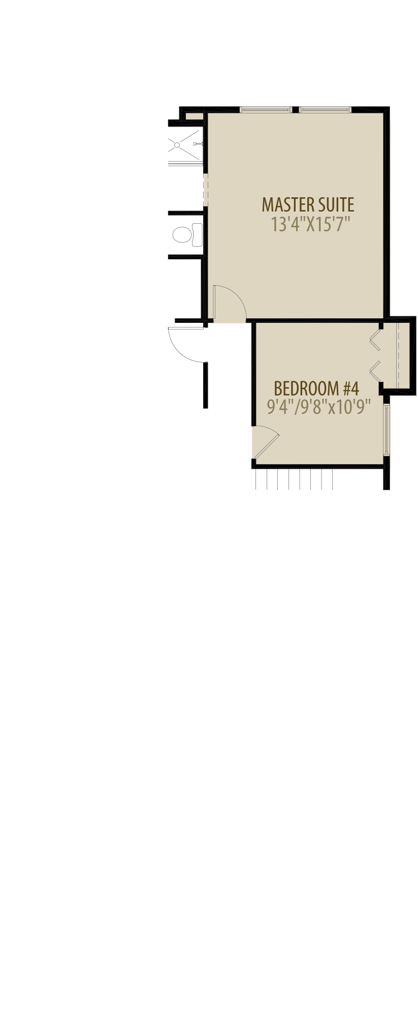 Alternate Optional 4th Bedroom adds 132 sq ft