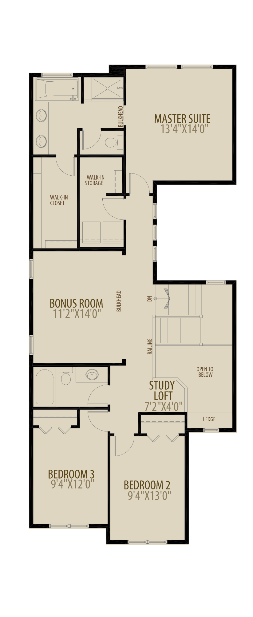 Extended Bedrooms adds 20 sq ft