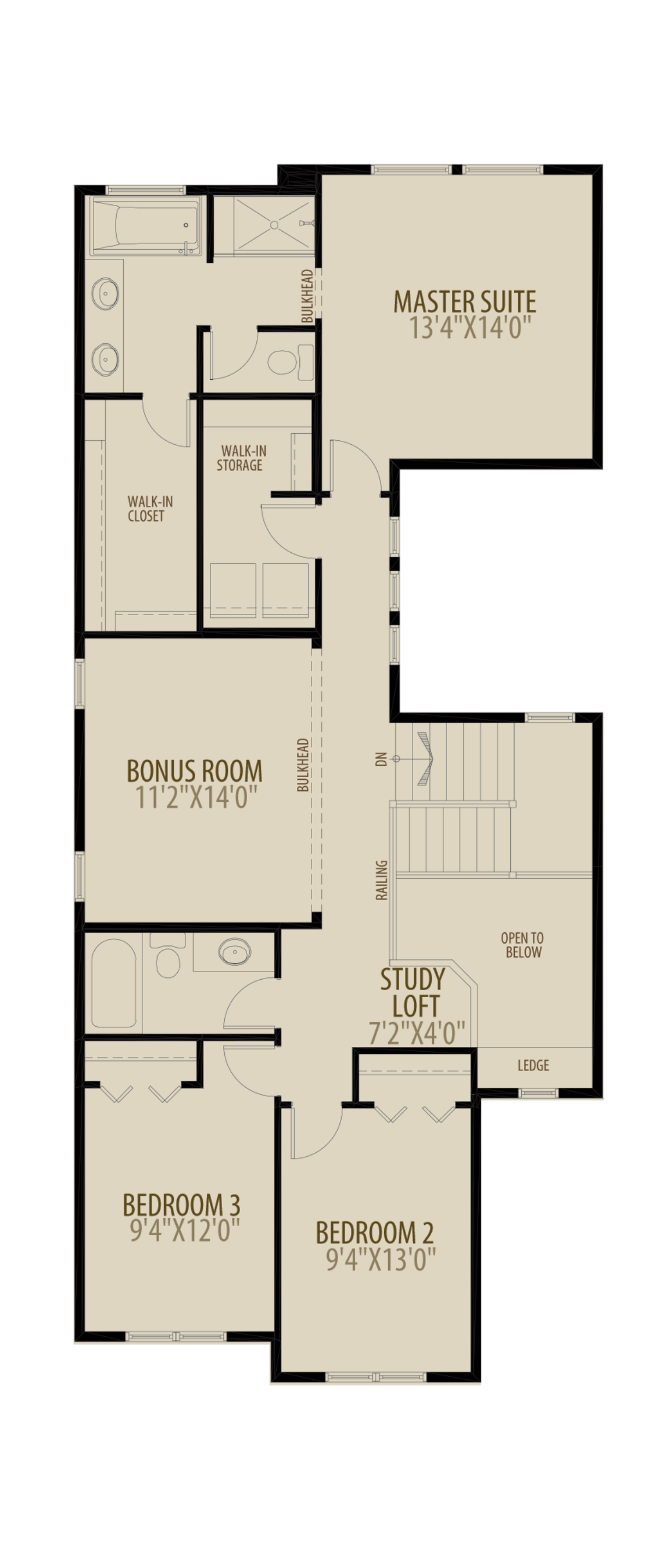 Extended Bedrooms adds 20 sq ft