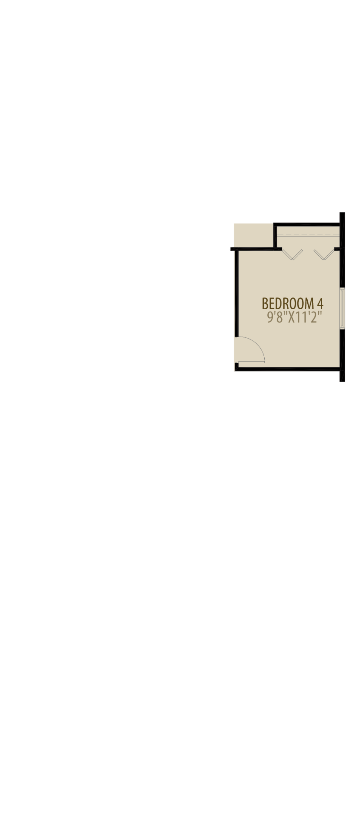 4th Bedroom adds 120 sq ft