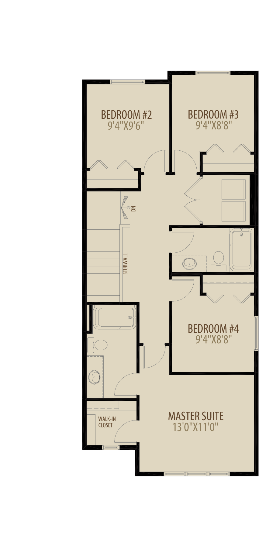 4th Bedroom Adds 10 sq ft