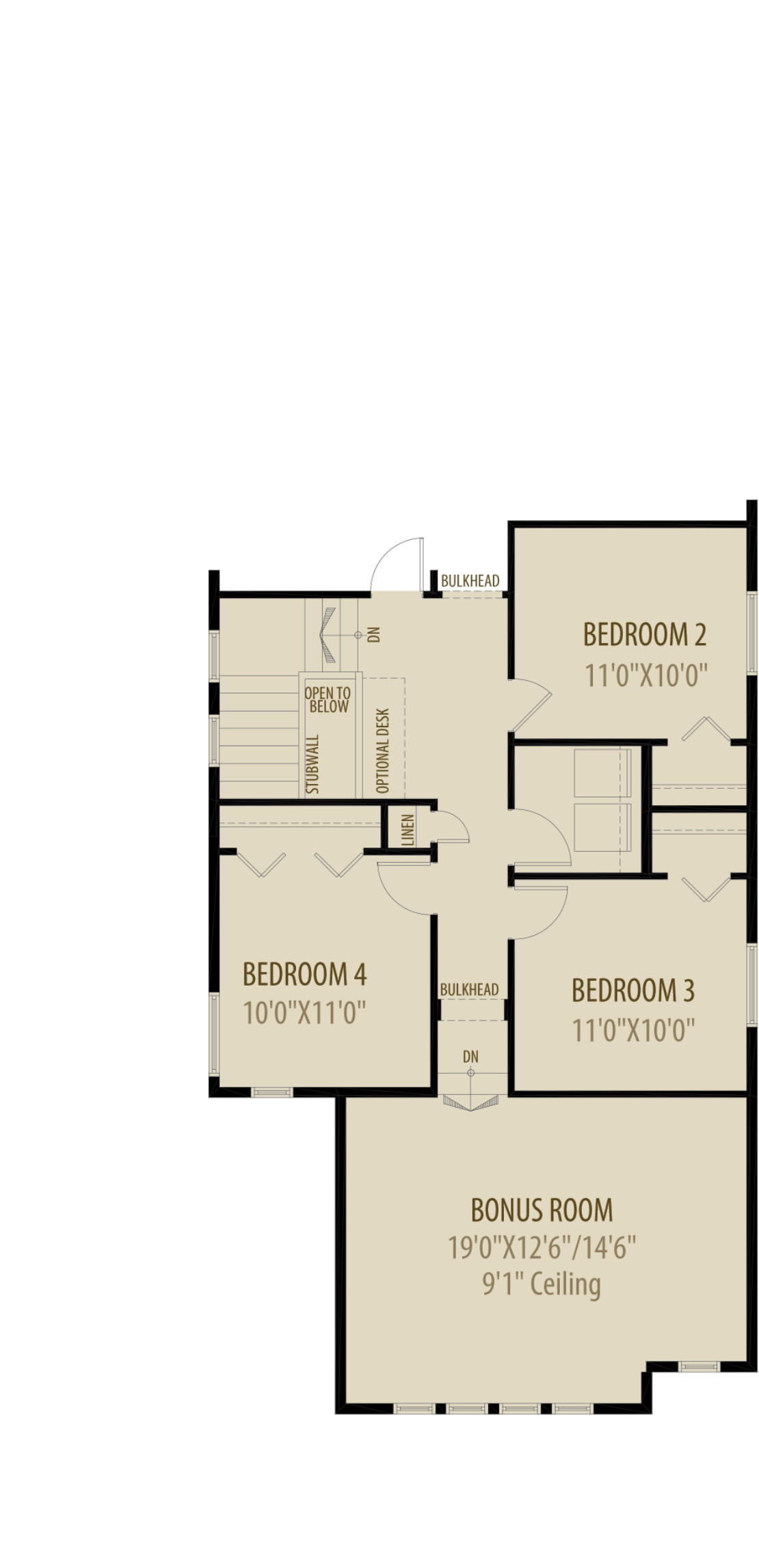 Option 5 4Th Bedroom Adds 95Sq Ft