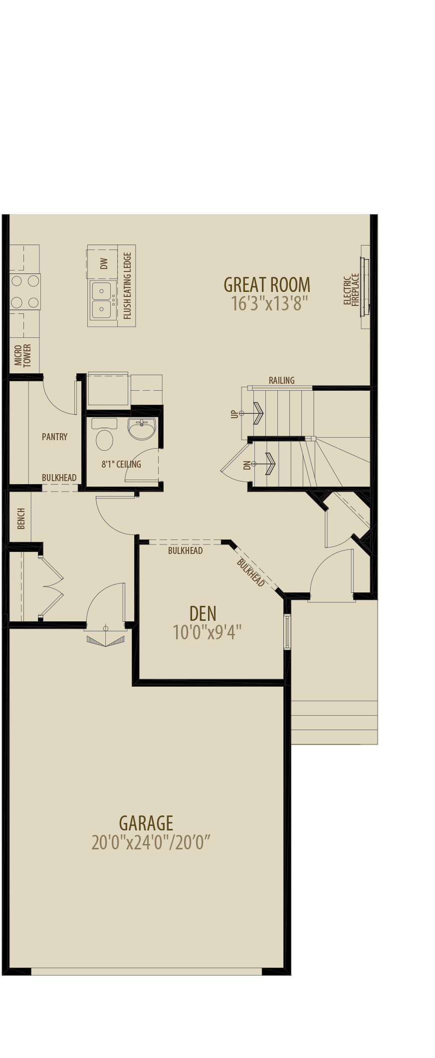 Main Floor Den (adds 44 sq ft)