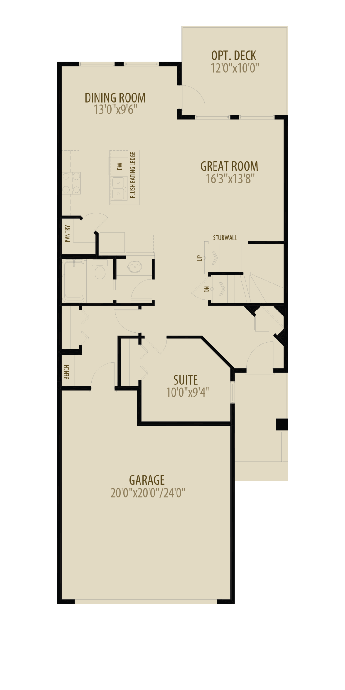 Main Floor Suite Adds 44 sq ft