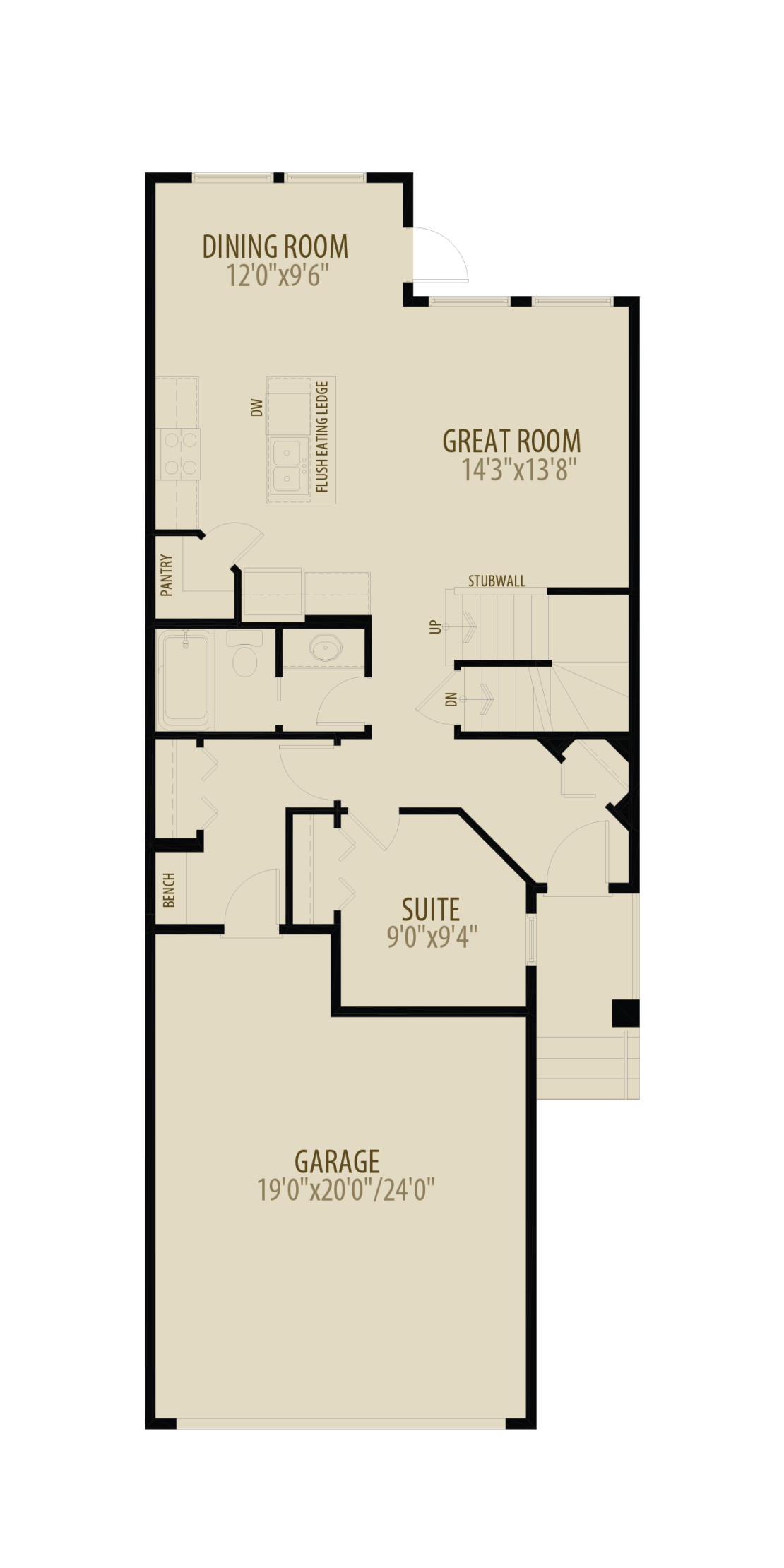 Main Floor Suite Adds 40 sq ft