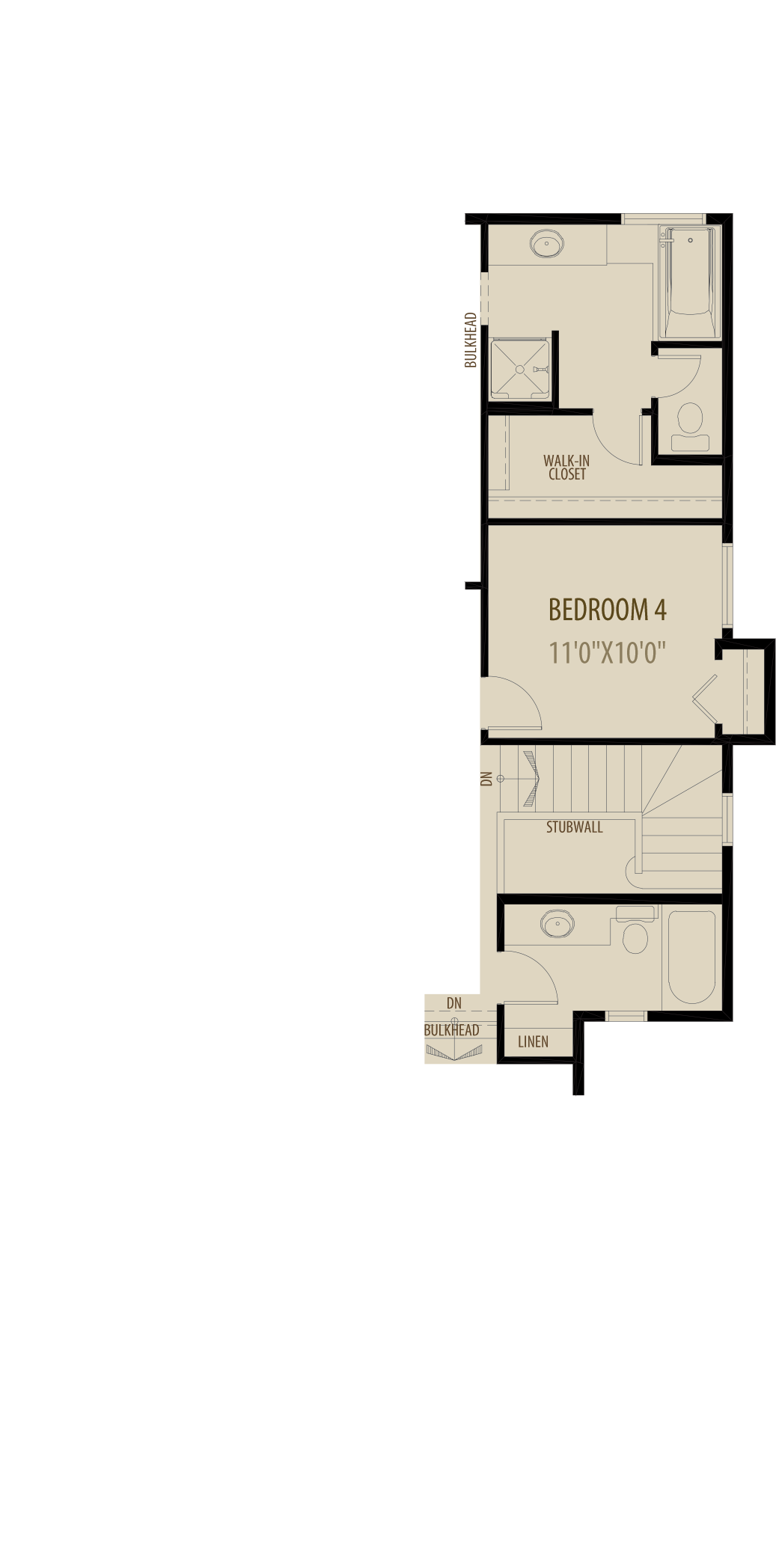 4Th Bedroon Revised Ensuite Adds 72Sq Ft