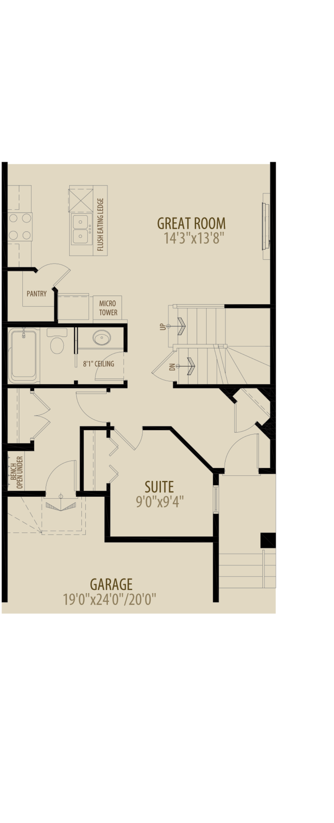 Main Floor Suite Adds 40 sq ft