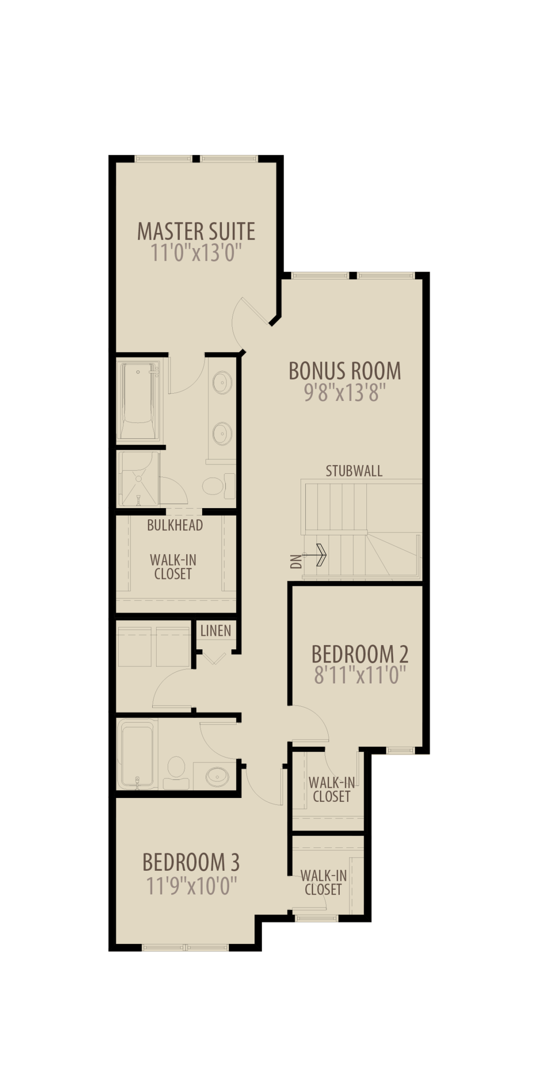 Wexford III Floorplans 141222 Option 2 Expanded Bedroom adds 40 sq ft