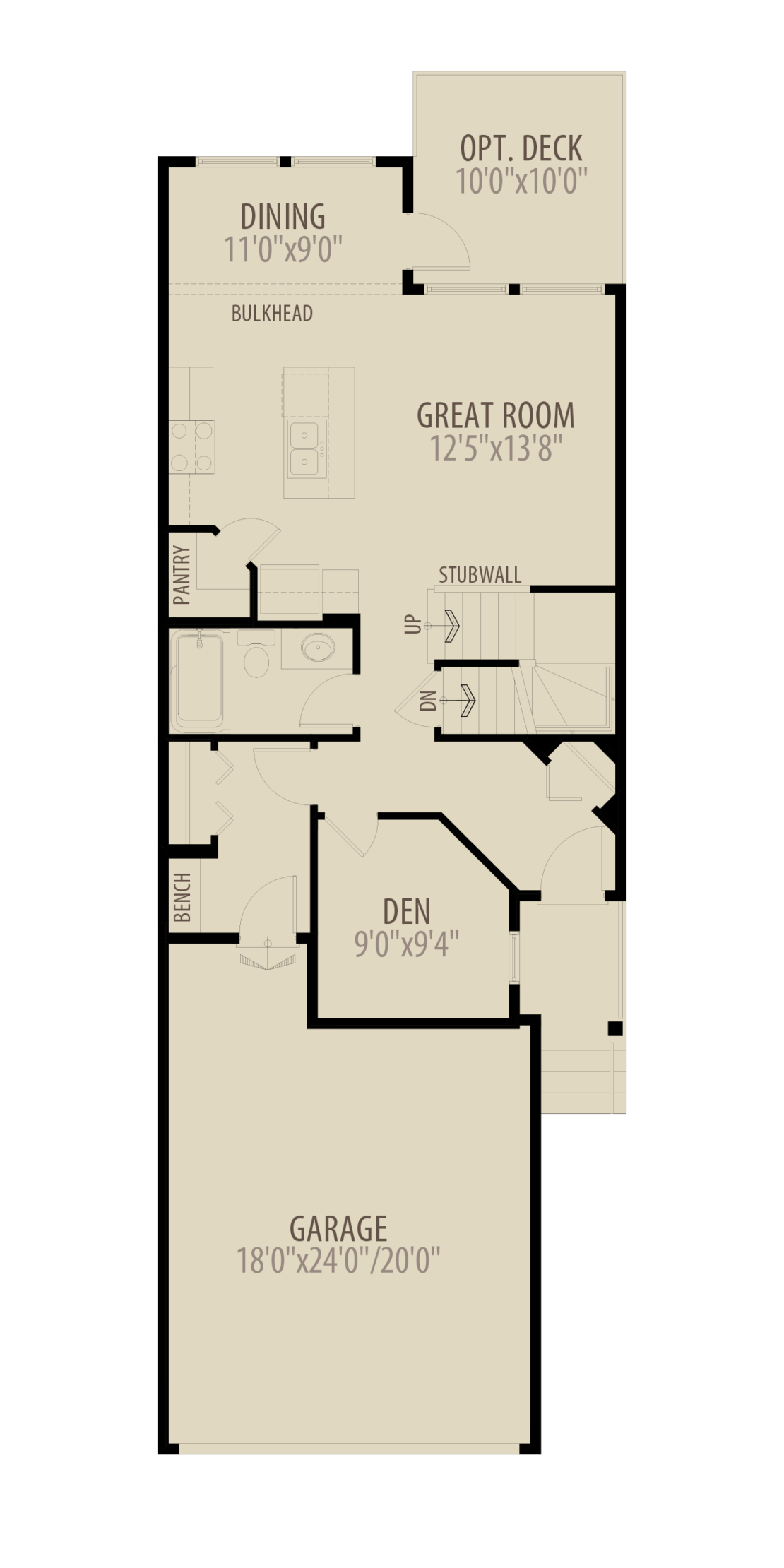 Wexford III Floorplans 103023 Option 3 Main Floor Den adds 40 sq ft